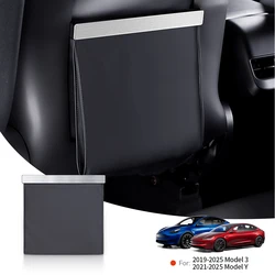 YZ For Tesla Model 3 Y Highland Juniper Vehicle Garbage Cans For Car Car Garbage Trash Bag Seat Back Hanging Storage