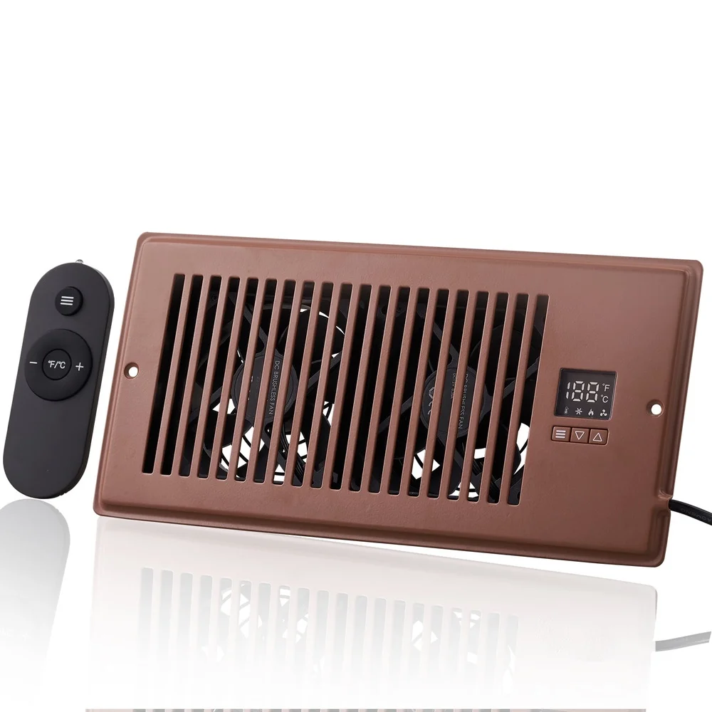 مروحة معززة للقناة الصامتة مع تنظيم درجة الحرارة للتحكم عن بعد 4 × 10 فتحات تهوية قابلة للتعديل سرعة كفاءة في استخدام الطاقة والهواء