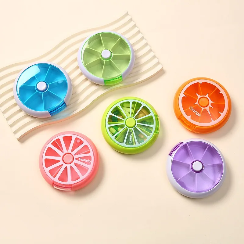 Nuevo Mini pastillero portátil pequeño de viaje para vitaminas, contenedor, organizador, tableta de almacenamiento, 7 días, 7 rejillas, medicina, aceites de pescado