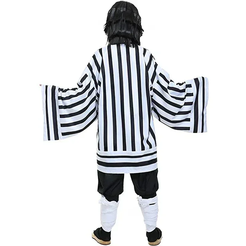 Iguro Obanai تأثيري أنيمي شيطان القاتل كيميتسو نو يابا إيغورو أوباناي هاوري كيمونو تأثيري حلي الأفعى البيضاء الدعائم