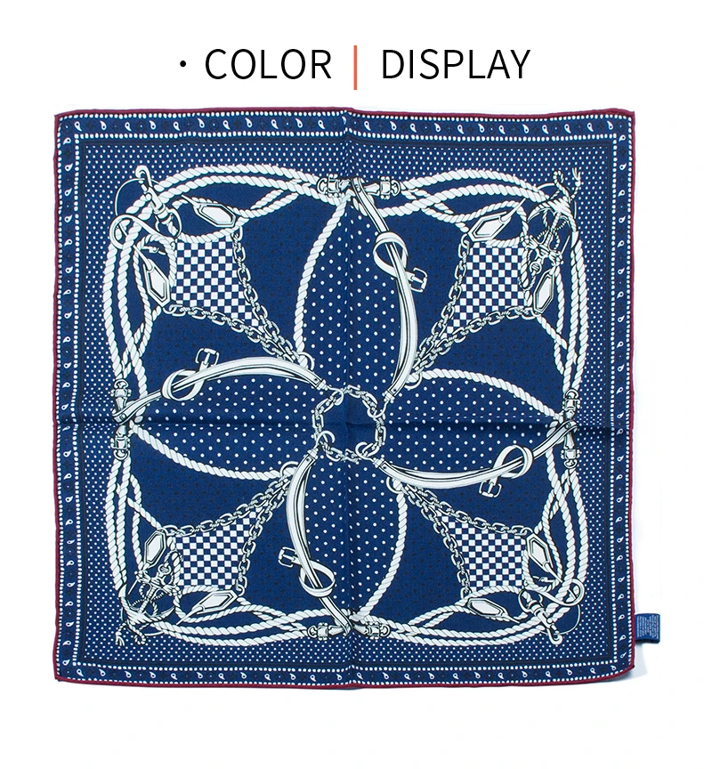 

Equestrian Print Square Scarf Women 65x65cm Silk Wool Warm Winter Luxury Shawl