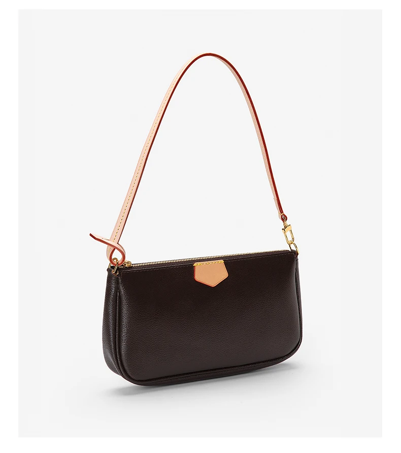 CRAZYSMITH Luxury Vegetable Tanned Leather Bag Strap For LV Pochette Underarm Crossbody Shoulder Straps Replacement Accessories