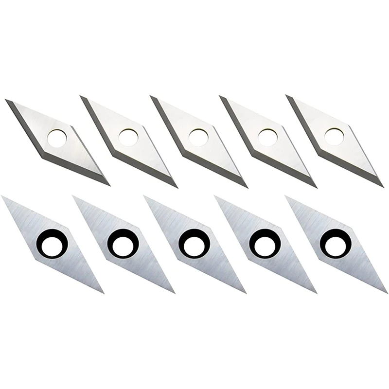 

AC23-10Pcs Carbide Inserts Cutter Woodturning Chisel Tipped Replacement Blade For Wood Lathe Turning Machine Tools 10X30mm