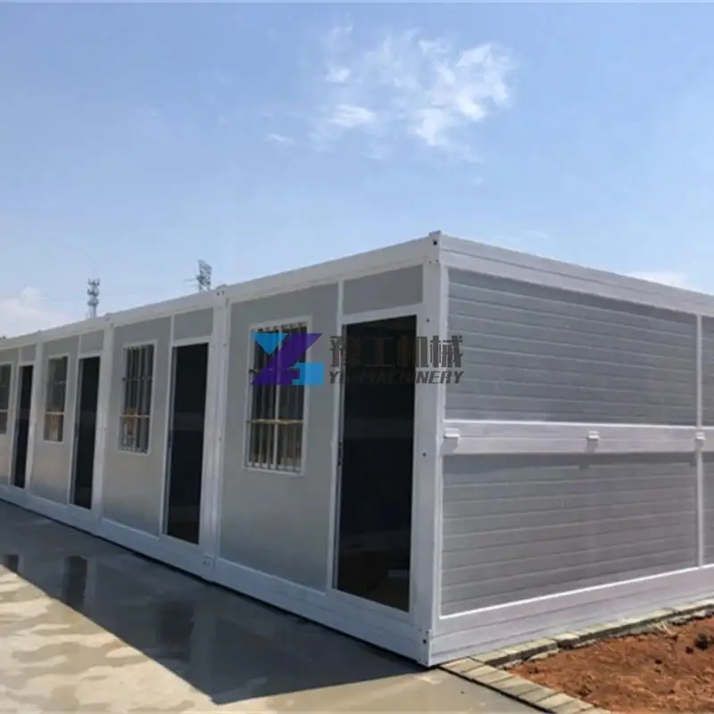 China Folding Container House Fast Fold Out Flat Pack Prefabricated 20ft 40ft Foldable Portable Modular Tiny Houses Homes Camps