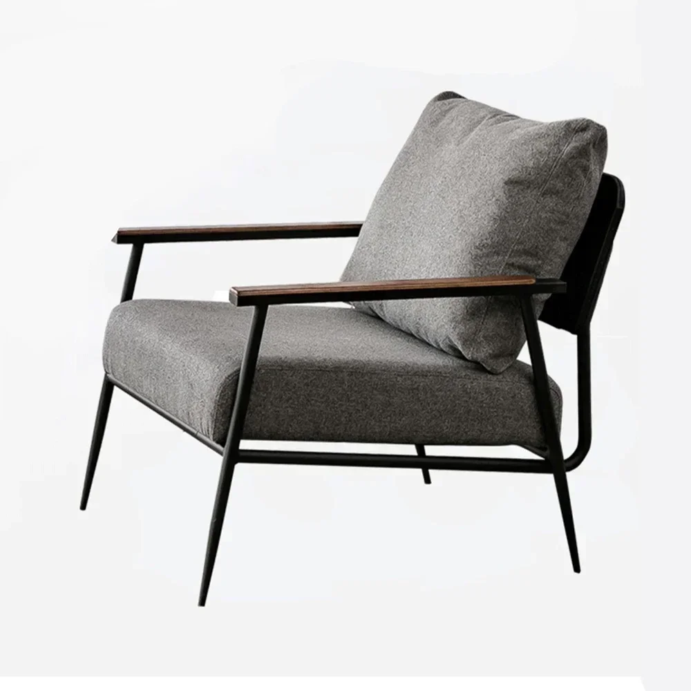 

Modern Italian Minimalist Designer Lounge Chair,Creative Iron Single Sofa Light Luxury Living Room Nordic Tiger Chair,Small Sofa