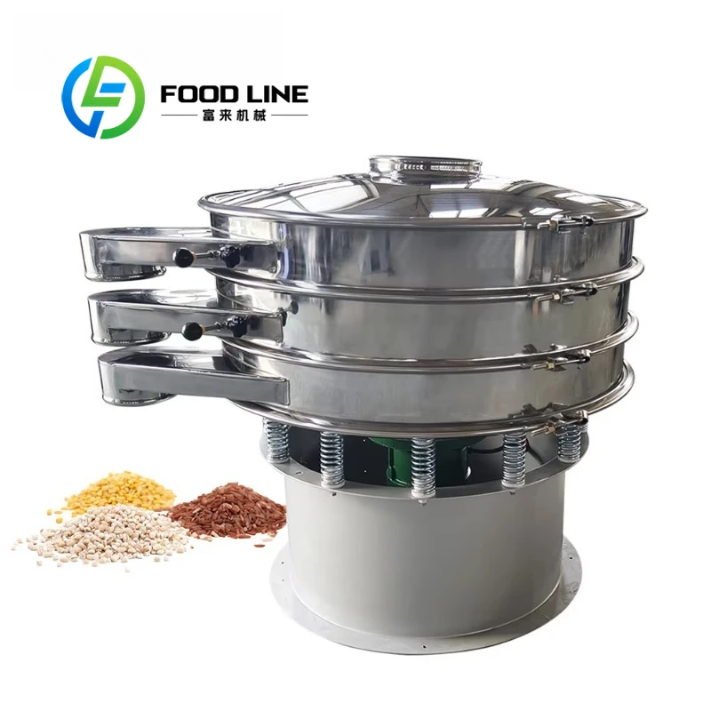 Industrial Sifters Flour Sieving Starch Powder Sieve Vibration Screening Circular Vibrating Screen Vibrator Separator Machine