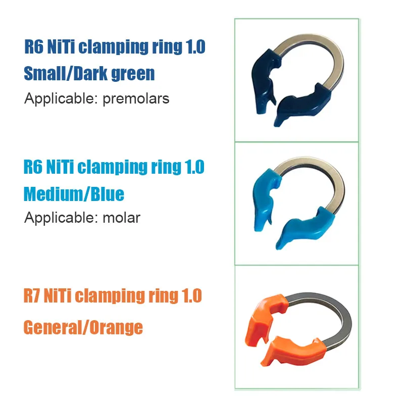 Dental Matrix Bands NITI Metal Matrice Clamp Sectional Contoured Matrix System Matrix Ring Nickel Titanium Clamping Ring Dentist