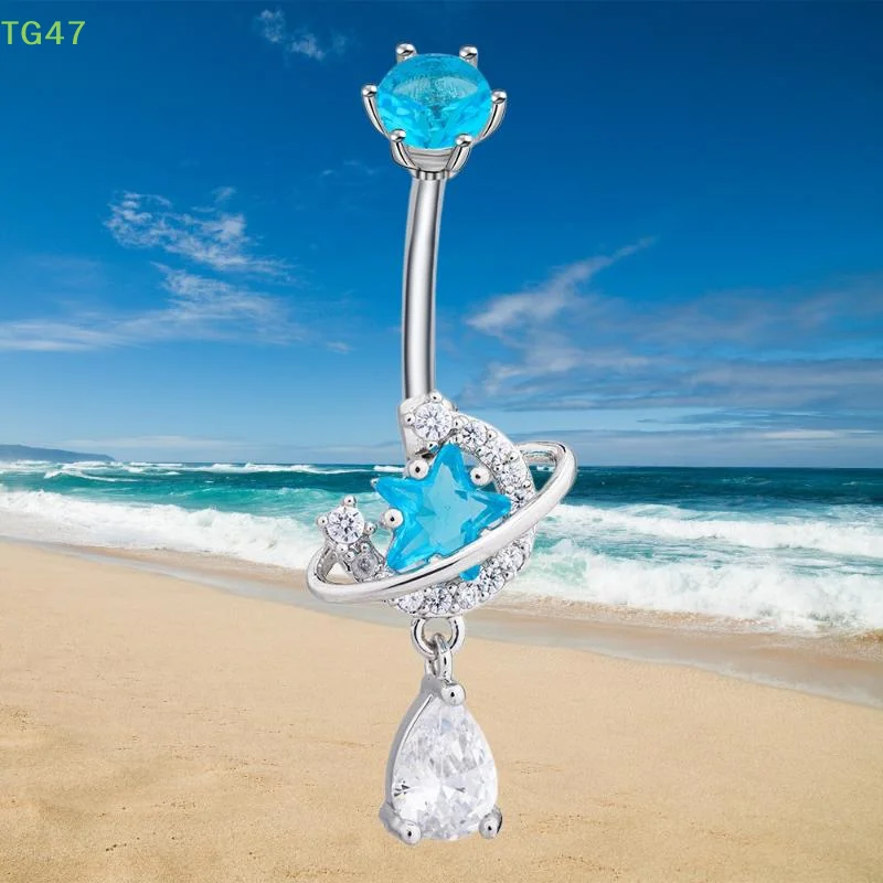 【LS】Crystal Dangle Belly Butto - Body Jewelry Universe recension och pris