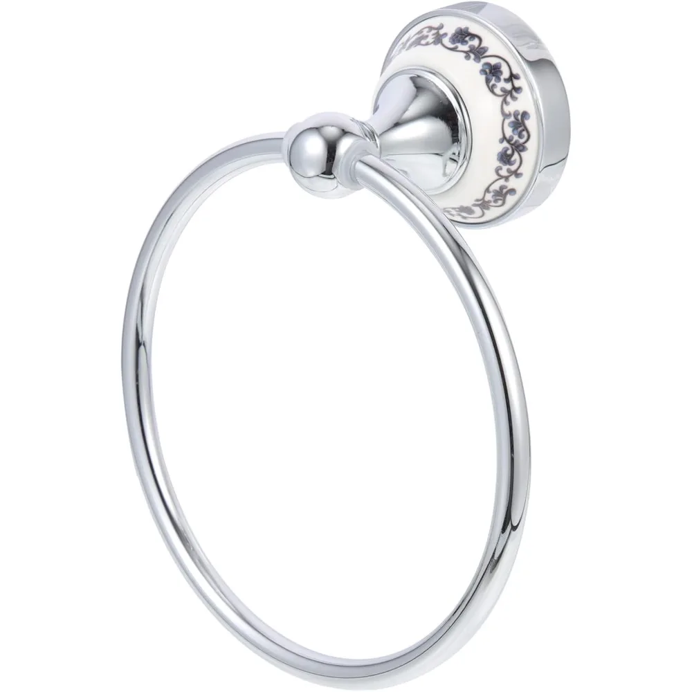 

Towel Holder,Ring Wall Mount Chrome Towel Ring,Towel Bar Bathroom Accessories Useful for Bathroom Stainless Steel