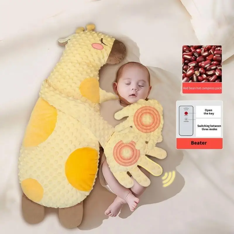 وسادة رفيقة لنوم الأطفال الصغار مع اهتزازات لطيفة، حل نوم الطفل المحمول سهل الاستخدام للمنزل أو الاستخدام النشط 24BE