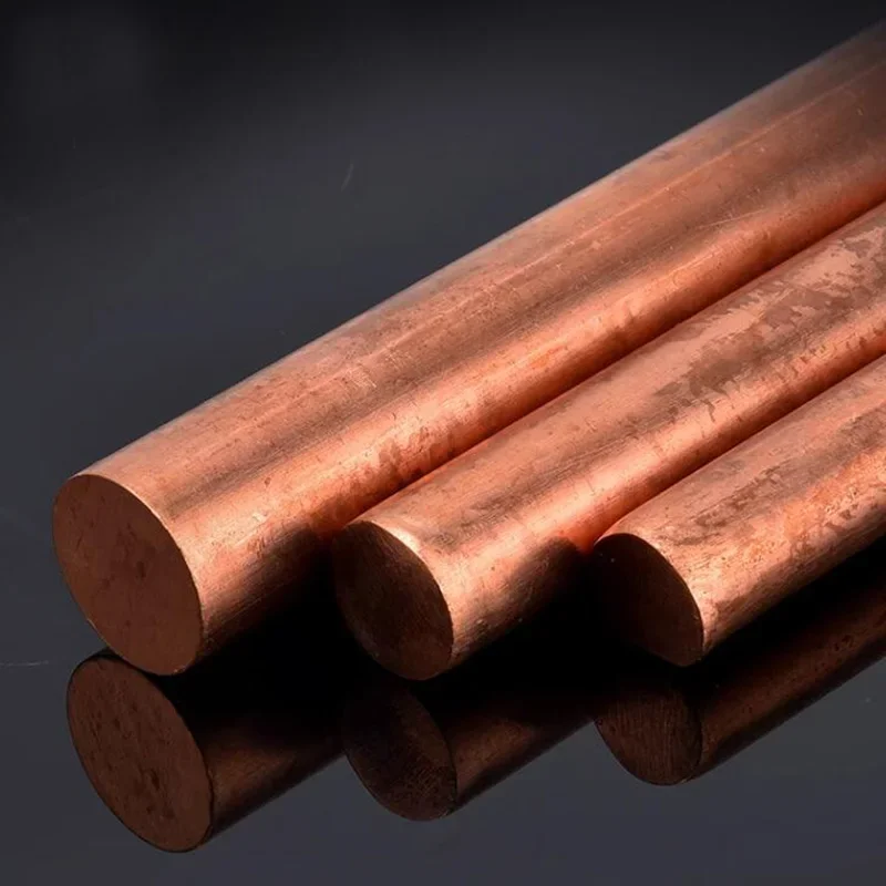 Copper Round Rod Bar 2mm 3mm 4mm 5mm 6mm 7mm 8mm 10mm 12mm 15mm 20mm 22mm 23mm 25mm 26mm 28mm 30mm 40mm 50mm 60mm