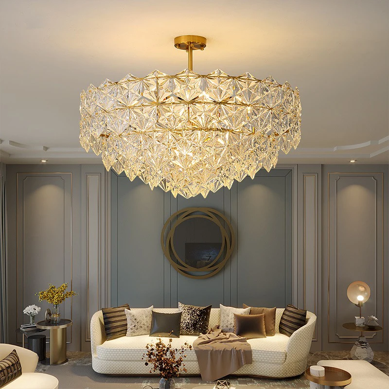 YUNYI Living Room Modern Glass Pendant Chandelier Led Ceiling Light For Dinning Room Bar Drawing Room