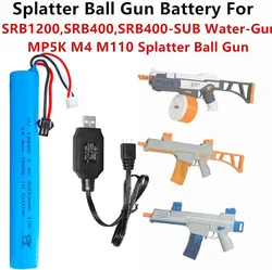 Akumulator Airsoft 7.4V 2000mAh SM-2P wtyczka z kablem USB do SRB1200 SRB400 SRB400-SUB MP5K M4 M110 Water paciorek Blaster Airsoft Gun