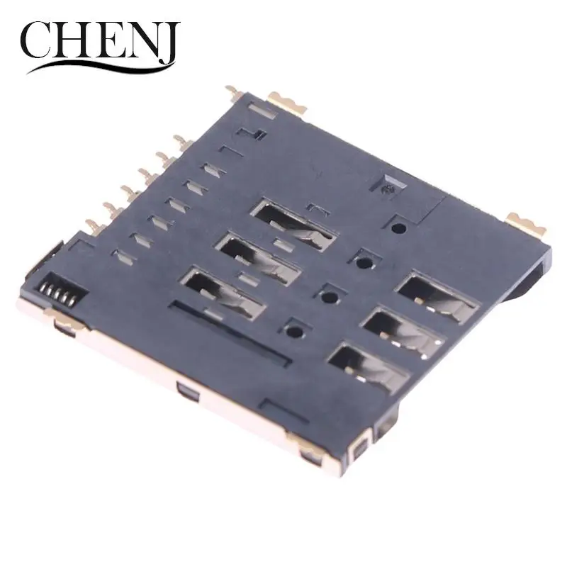 MUP-C792 Original Micro SIM Card Connector Patch Self-piercing 6 +1 P SIM Card Slot Socket