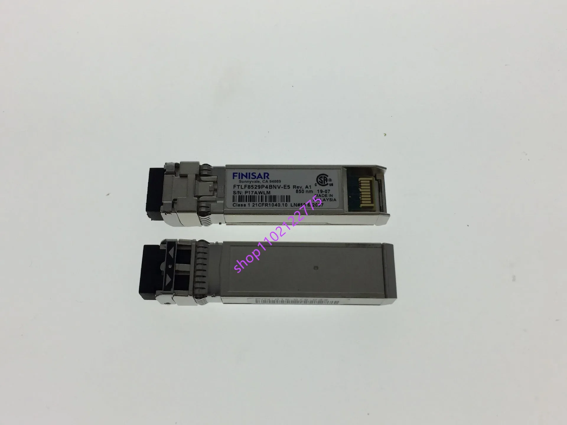 

FINISAR Optical Fiber 16GB FTLF8529P4BNV-E5 019078045 16G 850nm 100m SFP+ Multimode Dual Fiber Switch Module/16GB Transceiver