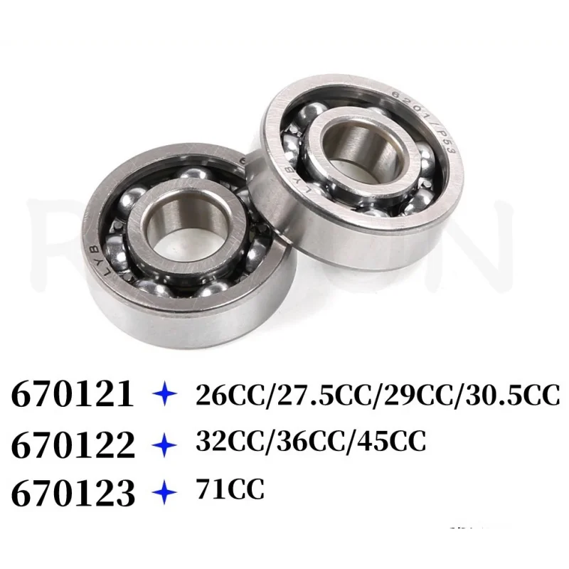 Rolamento do motor para motores a gás de 2 tempos 29cc 30,5cc 32cc 36cc 45cc 71cc