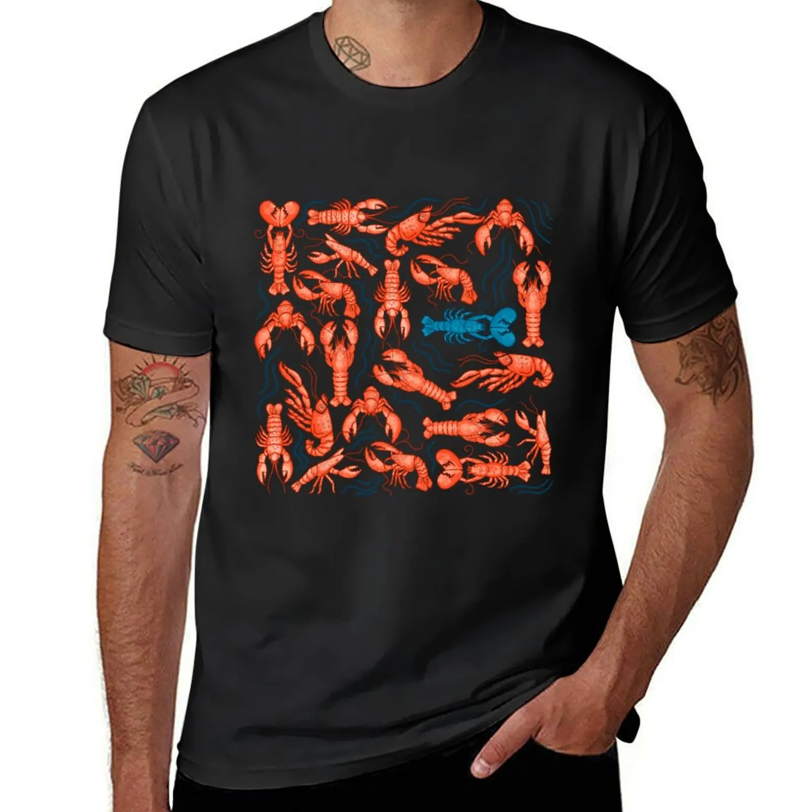

Rock Lobster T-Shirt designer shirts summer clothes new gifts and t-shirts graphic shirts Men's cotton t-shirt