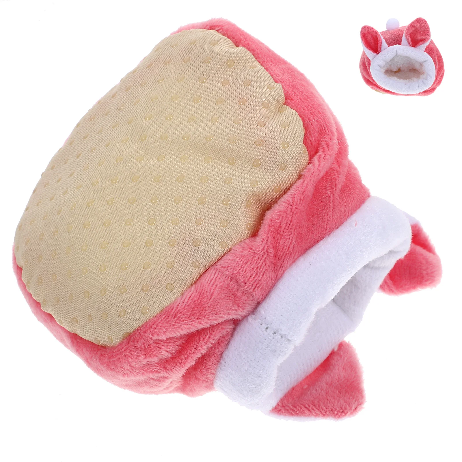 

Cartoon Pet Nest For Hamster Hedgehog Rabbit Pink Warm Sleeping Bed Winter Small Animal Cozy House Cage Accessories