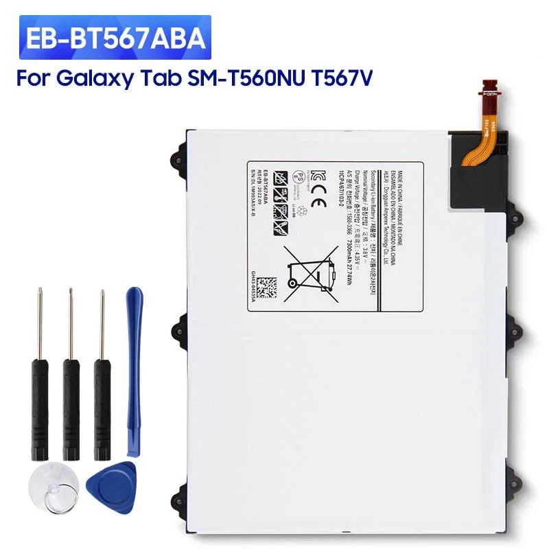 

NEW Tablet Battery EB-BT567ABA EB-BT567ABE For Samsung Galaxy Tab SM-T560NU T567V 9.6 Battery 7300mAh