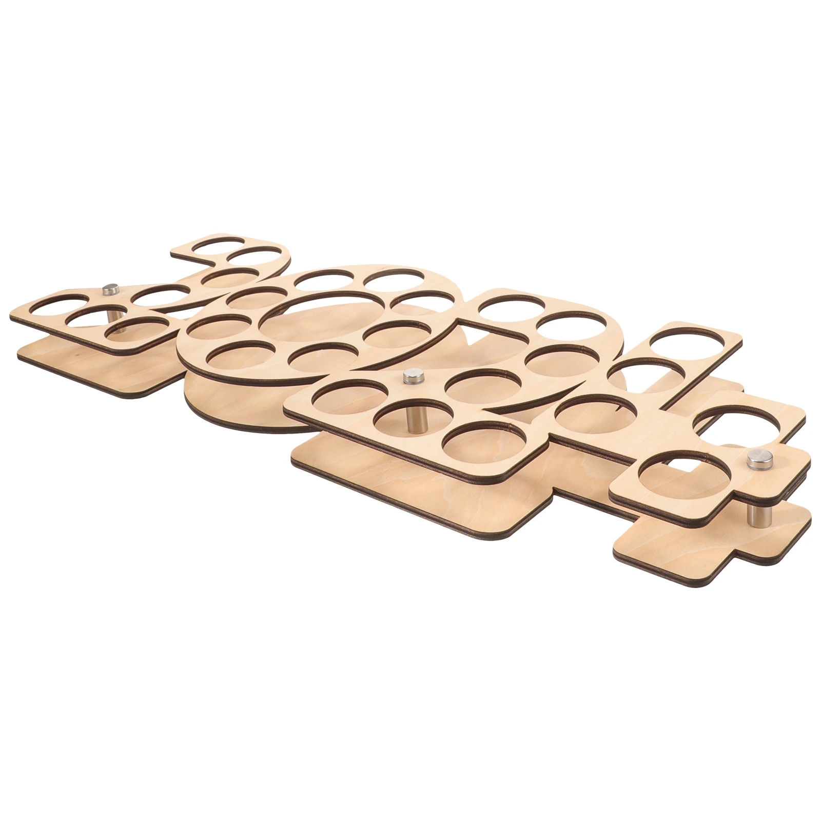 

Golf Accessory Display Rack Decorative Wooden Golf Ball Holder Showcase Stand Home Office Club Storage Easy Assembly