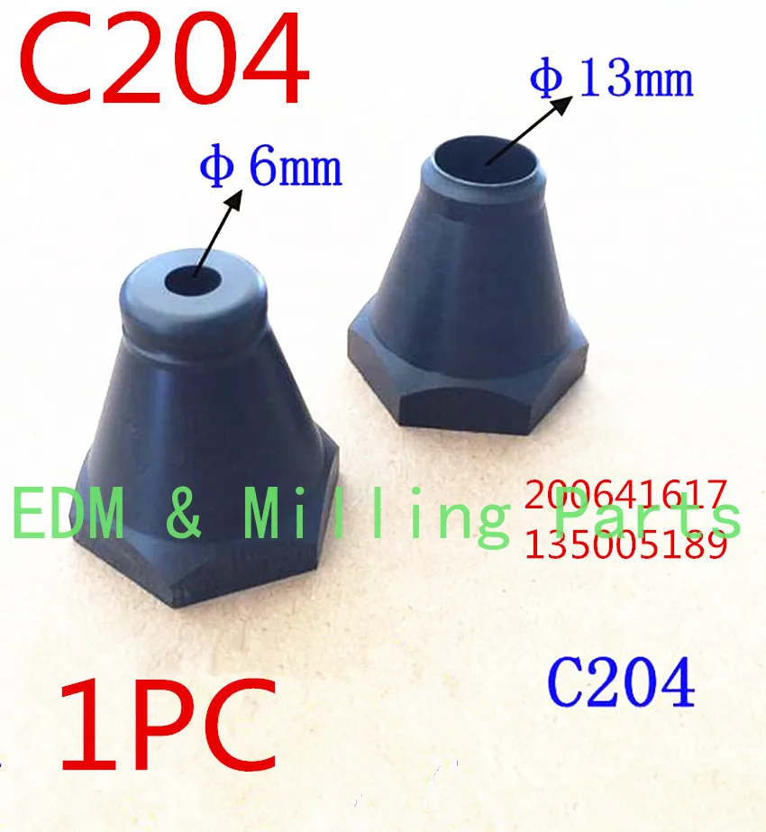 

1PC EDM Wire Low Speed C204 200641617 135005189 Flushing Cup Water Nozzle 6mm 13mm For CNC Charmilles Machine Service