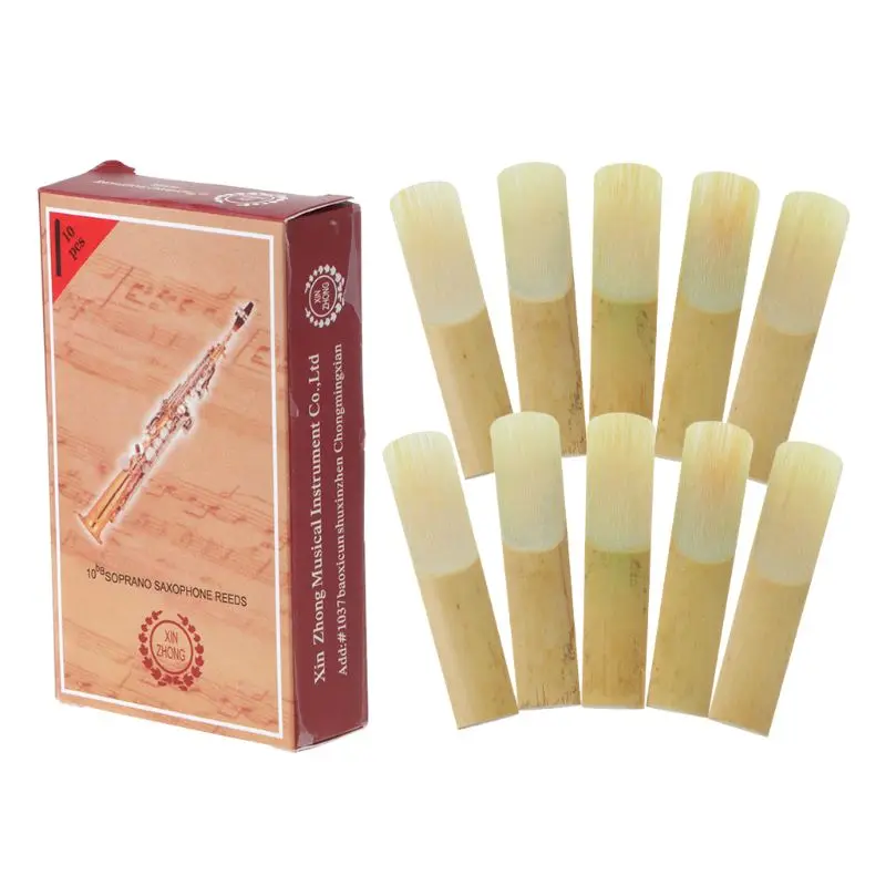 10pcs/box Soprano Saxophone Strength, Bamboo Woodwind Piece 2.5 Musical Instrument Parts