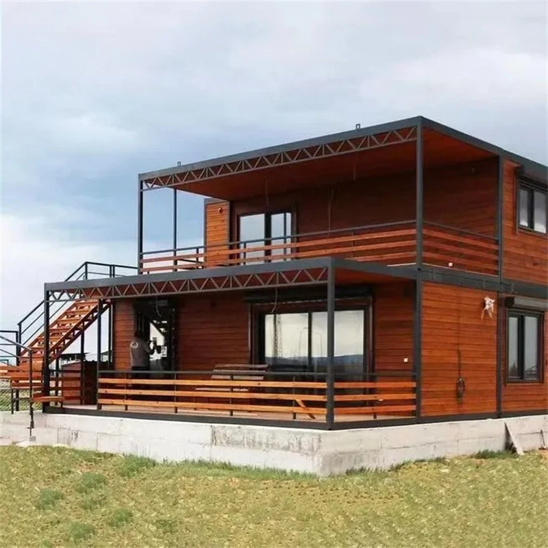 

Prefabricated Container House 20ft 40ft Prefab Expandable Container House Steel Portable Foldable Tiny Mobile Homes House Cabins