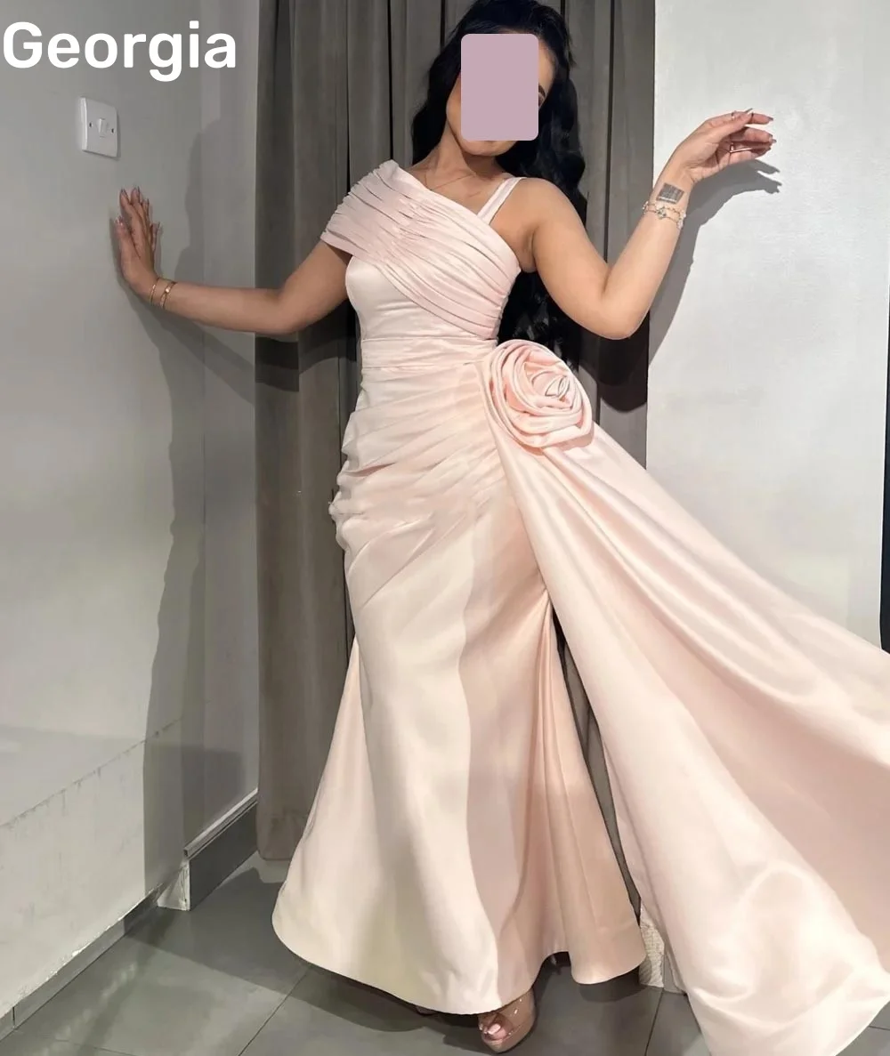 

Вечерние платья Настроить платья трапециевидной формы на одно плечо для выпускного вечера с короткими рукавами на молнии длиной до пола, женские вечерние платья