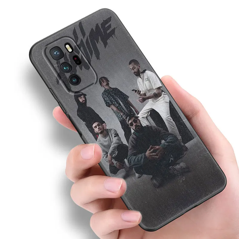 Miyagi & Andy Panda Black Silicone Phone Case For Xiaomi Redmi Note 9 10 11 11S 11T 12 13 Pro 5G Plus 9S 10S 12S