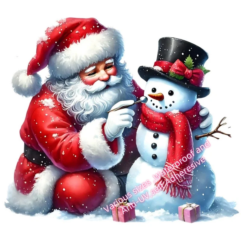 X38 Christmas Decoration Car Rear Windshield Decal Vinyl Waterproof Laptop Fridge Toy  SUV Stickers