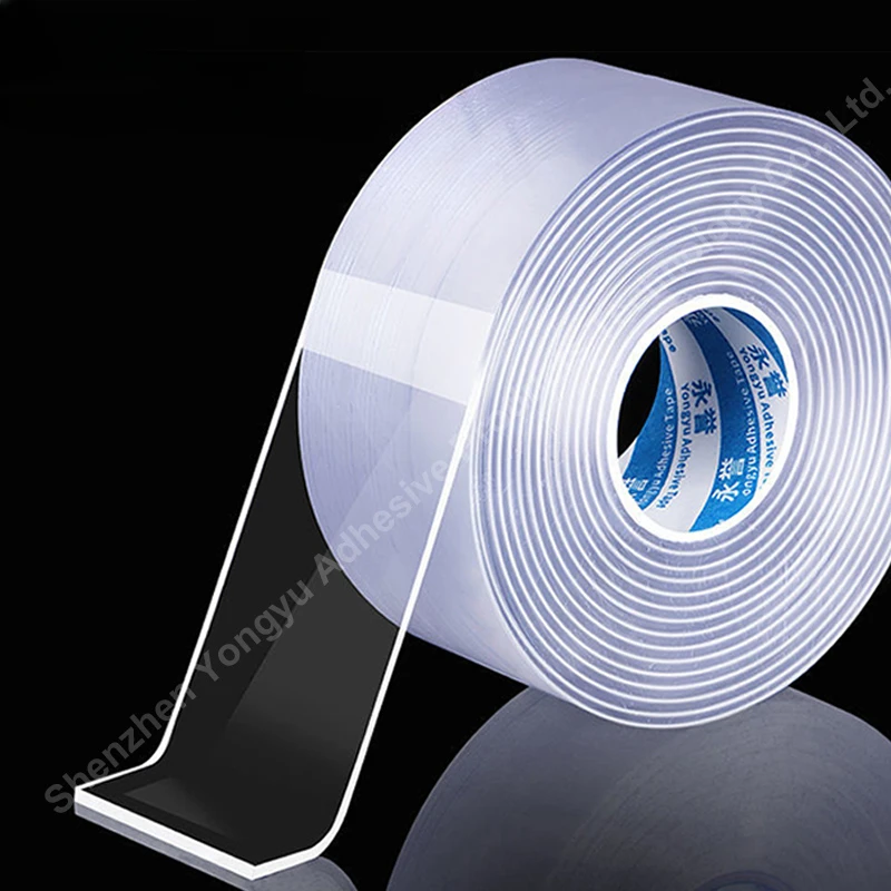 Double Sided Tape Heavy Duty, Extra Large Nano Double Sided Adhesive Tape, Clear Mounting Tape Picture Hanging Adhesive Strips