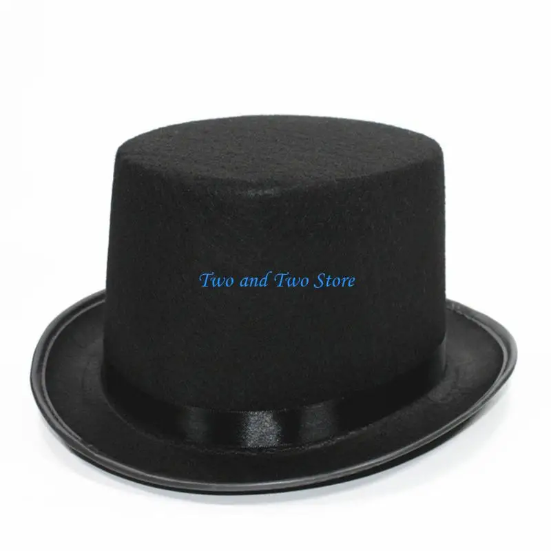 

HX6F Magicians Hat Top Hat Hat for Stage Performances Headwear For Adults