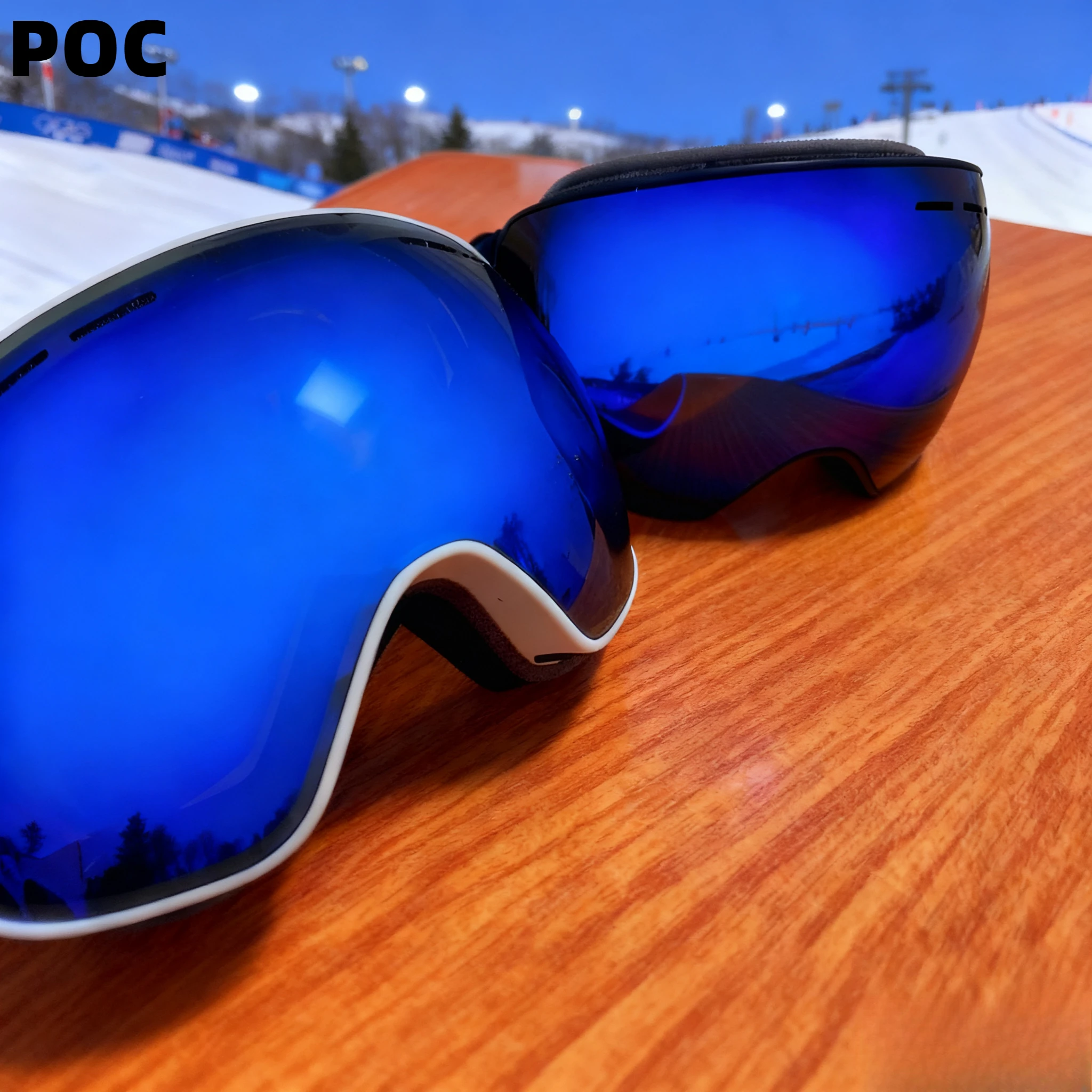 

Солнцезащитные очки для лыж POC. Лыжные очки с противотуманным покрытием и полностью покрытием, защитные очки для альпинизма, спортивное оборудование на открытом воздухе