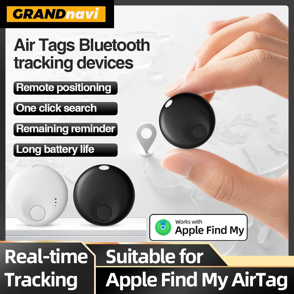 

Smart Bluetooth GPS Tracker Work with Apple Find My APP ITag Anti Lost Reminder Device MFI Rated Locator Car Key Pet Kids Finder