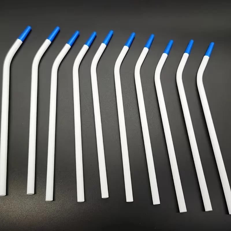 Disposable Dental Curved Suction Tips | Efficient Saliva Suction • Sterile & Safe