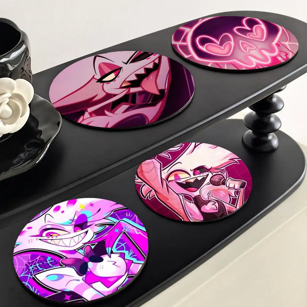 

Angle Dust H-Hazbin Hotel Anime Wooden Coasters Heat Resistant Non-Slip Home Office Bar Cafe Restaurant Holiday Birthday Gift