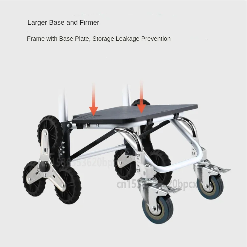 Foldable Shopping Basket for Women, Trolley on Wheels, Climb Stairs Trailer, Portable Shopping Bags, New