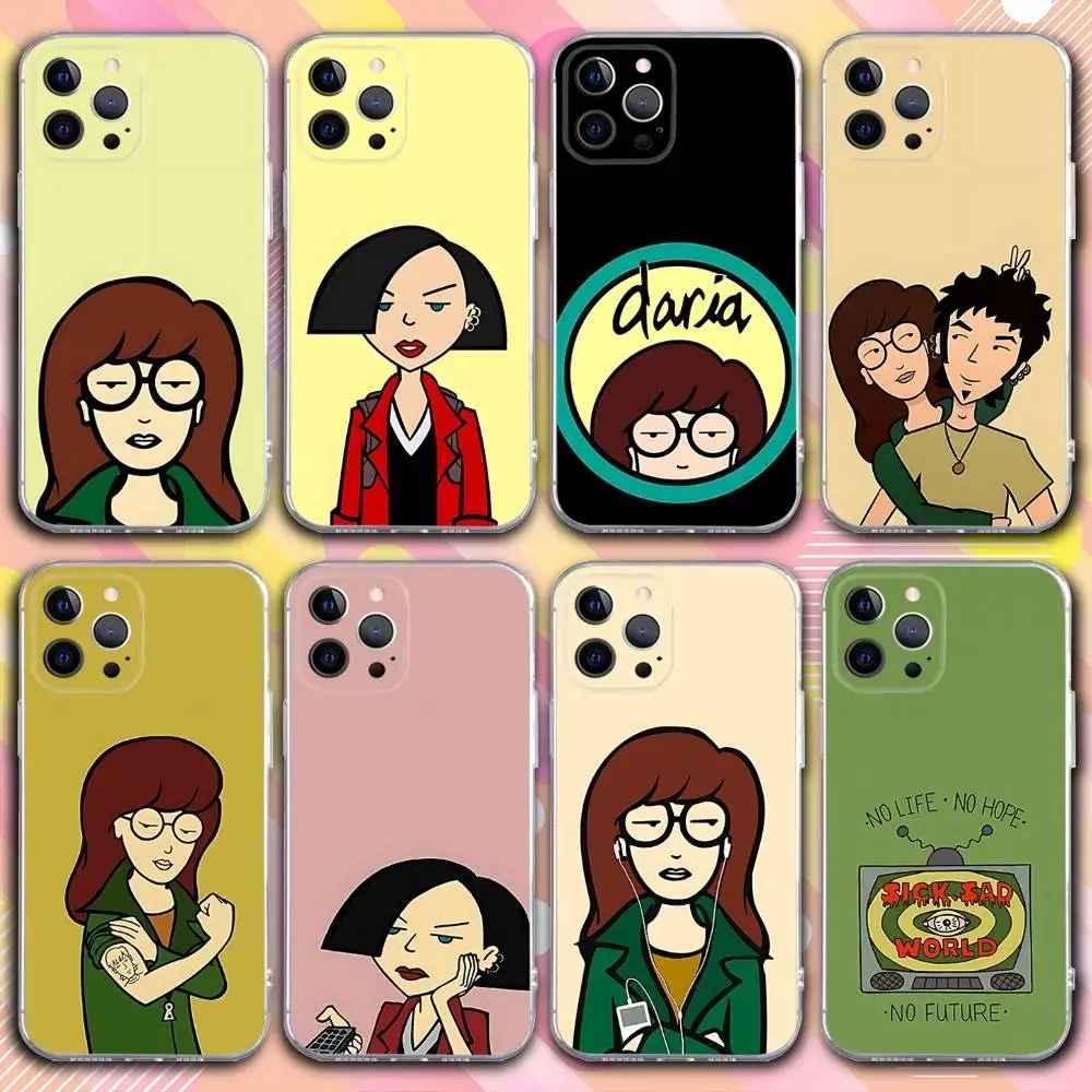 حافظة هاتف D-Daria C-Cool لهاتف iPhone 17,16,15,14,13,12,11 Pro,Max,Plus,X,XS,XR,SE4,E غطاء ناعم شفاف صغير #1
