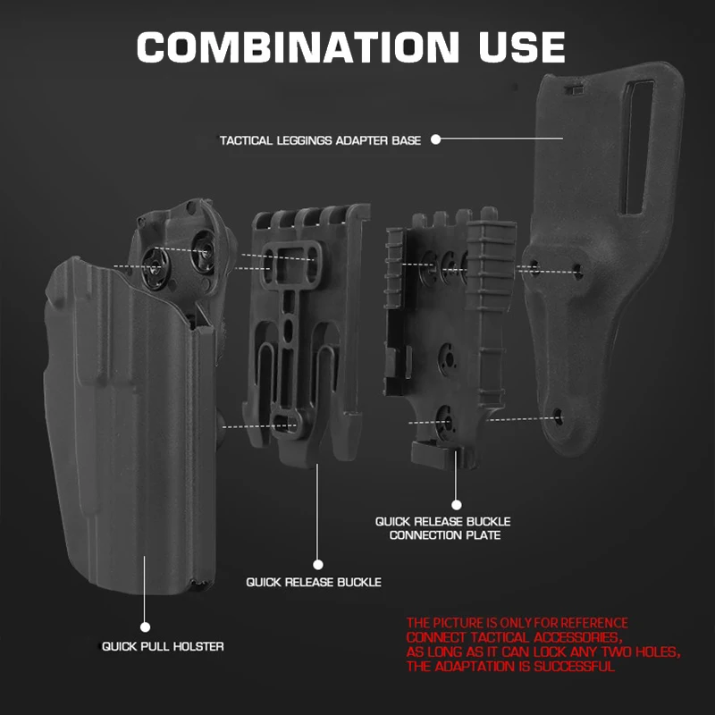 Safariland QLS 19 22 Sistema Cierre Rápido para Pistolera Táctica - imagen 5