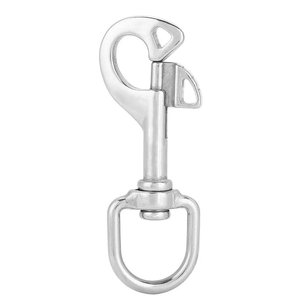 95mm 316 Stainless Steel Scuba Diving Snap Hook Clip Water Sports Equipment