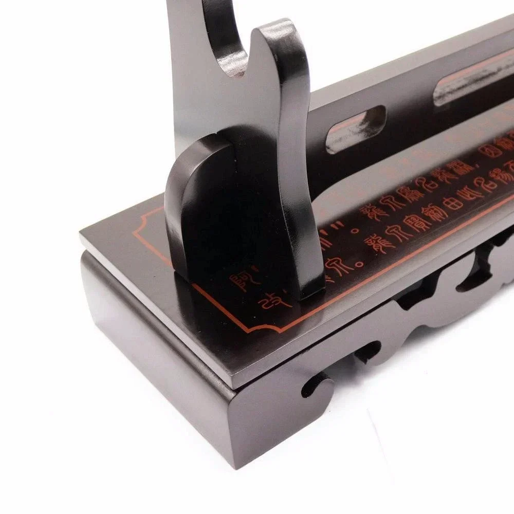 NEW Lacquer Finish Seal Script Samurai Sword Katana Tanto Holder Stand Display - view 5
