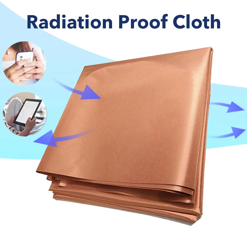 100cm Anti-radiation Faraday Fabric Conductive Copper Fabric Shield RFID/RF EMF Protection Cloth Block Signals WiFi/RF Material