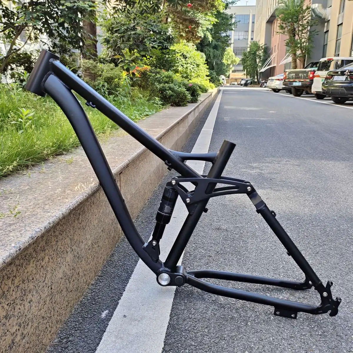 Kalosse 26/27.5 Bicycle 1-1/8 Inches Full Suspension Aluminum Alloy Mountain Bike Bicycle Frame