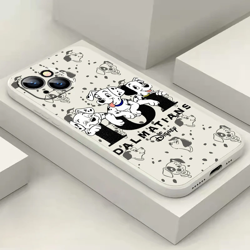 Disney 101 Dalmatians Dog Phone Case For iPhone 15 14 13 12 11 Pro Max Mini X XR XS Max SE2 7 8 Plus Liquid Silicone Back