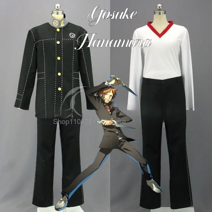 Yosuke Hanamura Halloween Costume Woman Persona 4: The Animation Adult Women's Costumes Men Cosplay Men's Anime Figures Adults