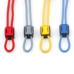 6PCS Metal Cord Lock Stopper Spring Clasp Stopper Cord End Square Toggle Clip for Apparel Rope Shoelace Backpack Sportswear Bag