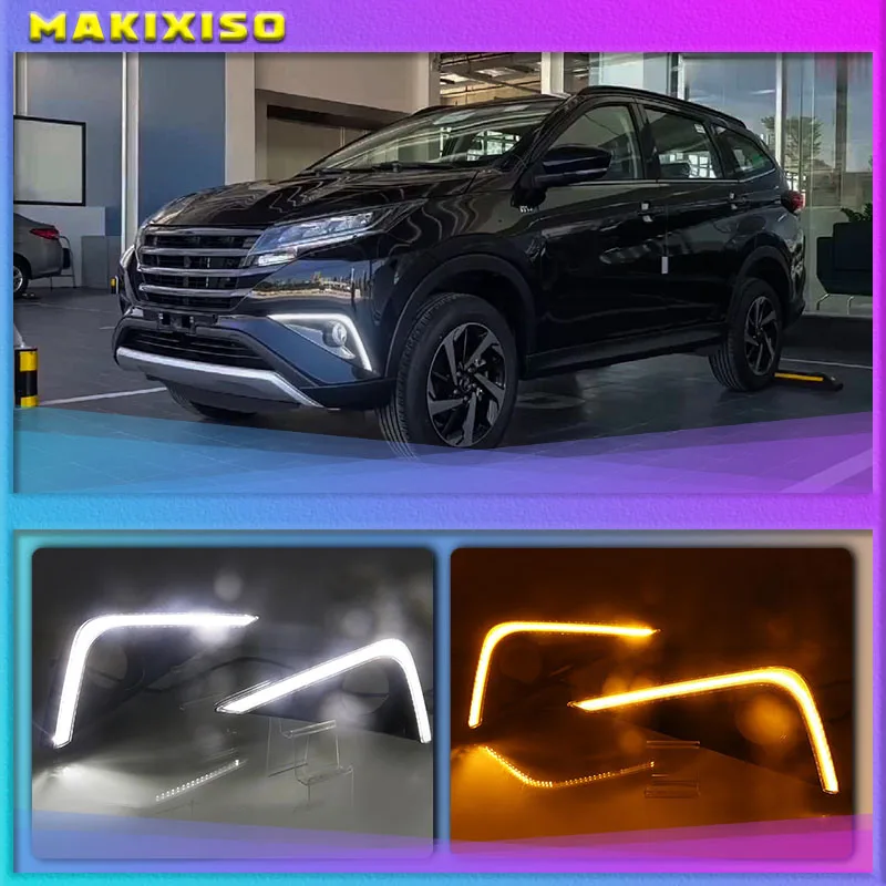 

For Toyota Rush 2019 2020 LED Daytime Running Lights Fog Lamp Cover DRL