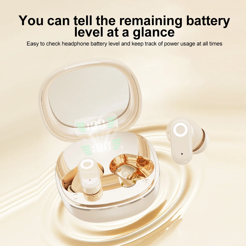 Transparent Bluetooth 5.4 Earphones Mini in-ear Earbuds Sports Headphones Wireless Gaming Headsets HiFi Noise Reduction Earphone