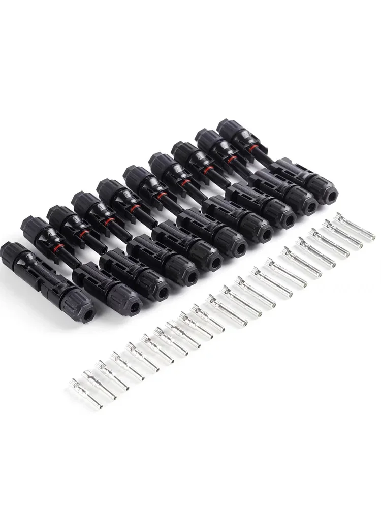 600/400/200/100/40/20/10 Stück Solaranschlüsse PV-Stecker 1000 V 30 A Solarpanel-Anschluss-Set erhältlich für PV/MC-Kabel 2,5/4/6 mm2
