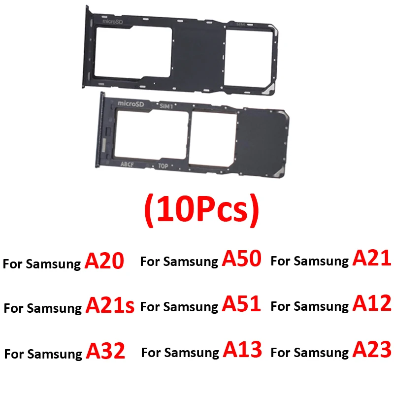 

Phone Sim Tray For Samsung Galaxy A20 A50 A21 A21s A51 A12 A32 A23 A13 A23 5G A750 New Single SIM Chip SD Card Slot Jacket